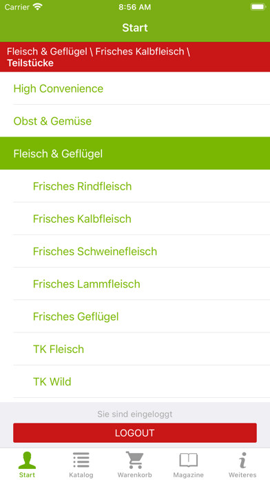 Emulate iPhone app Service-Bund Webshop using MyAndroid Emulate iPhone app Service-Bund Webshop using MyAndroid