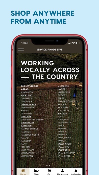 Emulate iPhone app Service Foods using MyAndroid