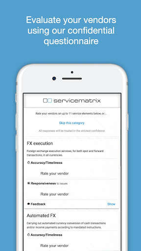 Run android online APK Service Matrix from MyAndroid or emulate Service Matrix using MyAndroid
