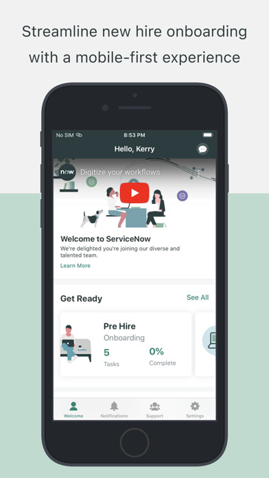Run android online APK ServiceNow Onboarding from MyAndroid or emulate ServiceNow Onboarding using MyAndroid