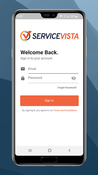 Run android online APK Service Vista from MyAndroid or emulate Service Vista using MyAndroid