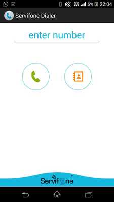 Emulate Android APK Servifone Dialer Emulate Android APK Servifone Dialer