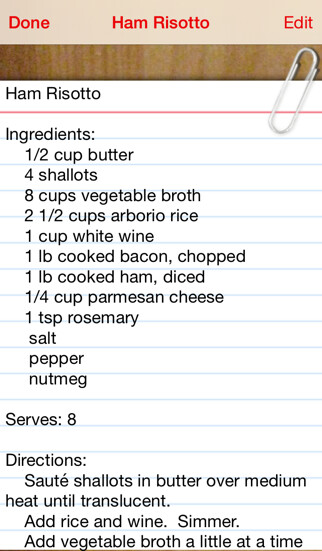 Emulate iPhone app Serving Sizer Recipe Manager using MyAndroid Emulate iPhone app Serving Sizer Recipe Manager using MyAndroid