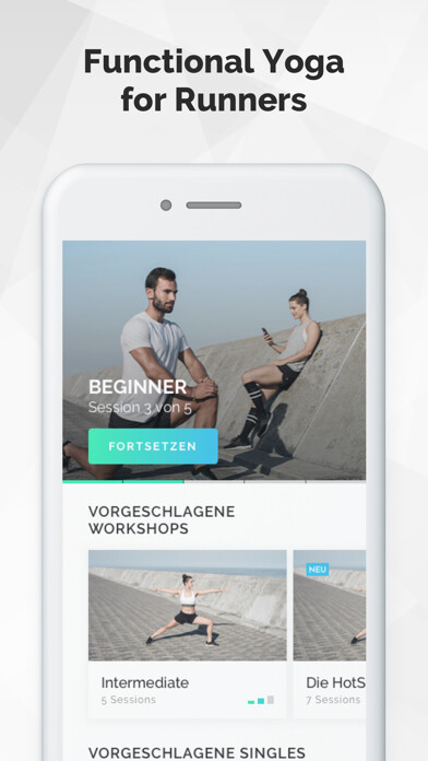 Emulate iPhone app SESSIONS - Yoga für Läufer using MyAndroid Emulate iPhone app SESSIONS - Yoga für Läufer using MyAndroid