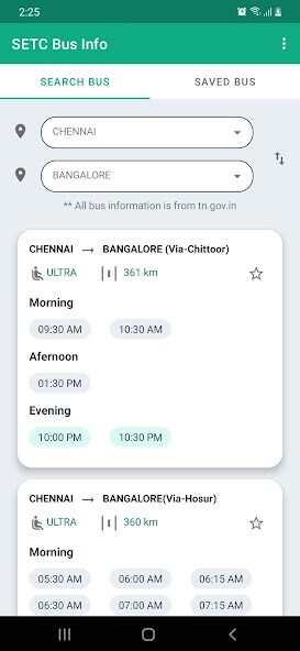 Run android online APK SETC Bus Info from MyAndroid or emulate SETC Bus Info using MyAndroid