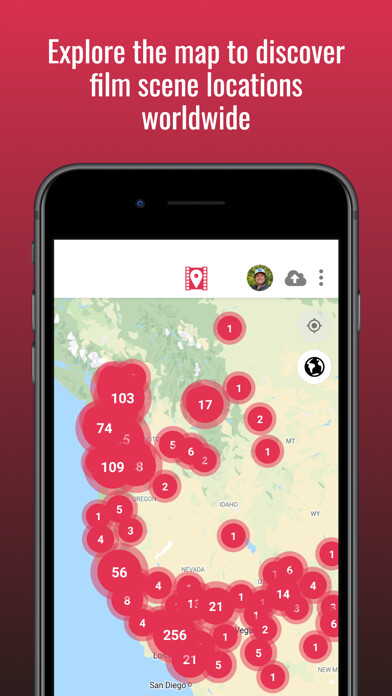Emulate iPhone app SetJetters: Movie Locations using MyAndroid