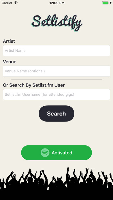 Emulate iPhone app Setlistify using MyAndroid Emulate iPhone app Setlistify using MyAndroid