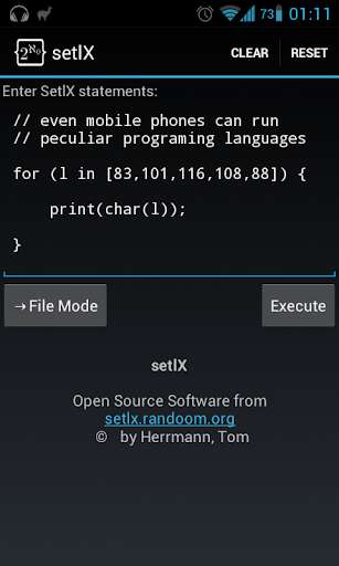Run android online APK setlX from MyAndroid or emulate setlX using MyAndroid