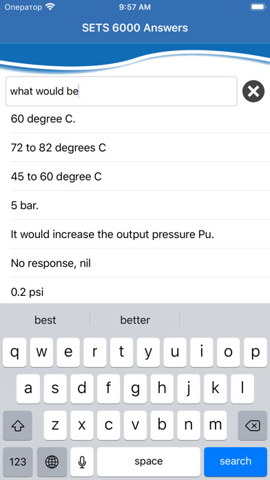 Emulate iPhone app SETS Answers using MyAndroid