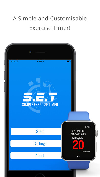 Emulate iPhone app S.E.T - Simple Exercise Timer using MyAndroid Emulate iPhone app S.E.T - Simple Exercise Timer using MyAndroid
