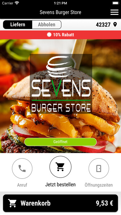Emulate iPhone app Sevens Burger Store using MyAndroid Emulate iPhone app Sevens Burger Store using MyAndroid