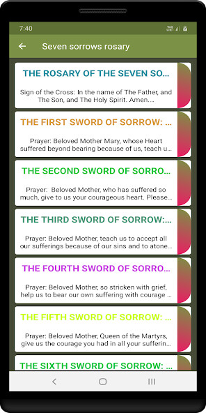 Run android online APK Seven sorrows rosary from MyAndroid or emulate Seven sorrows rosary using MyAndroid