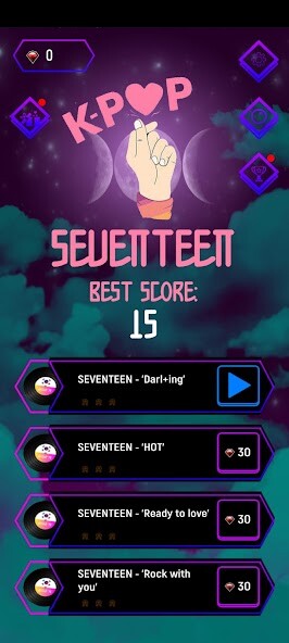 Run android online APK Seventeen Music Tiles Hop from MyAndroid or emulate Seventeen Music Tiles Hop using MyAndroid