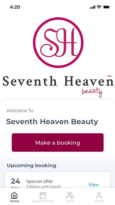 Emulate iPhone app Seventh Heaven Beauty using MyAndroid Emulate iPhone app Seventh Heaven Beauty using MyAndroid