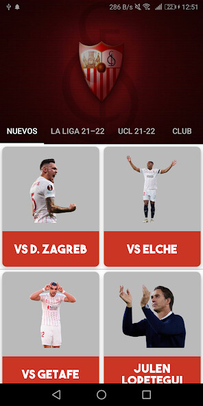 Run android online APK Sevilla Stickers from MyAndroid or emulate Sevilla Stickers using MyAndroid