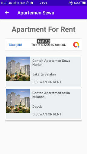 Run android online APK Sewa Apartemen - Indonesia from MyAndroid or emulate Sewa Apartemen - Indonesia using MyAndroid