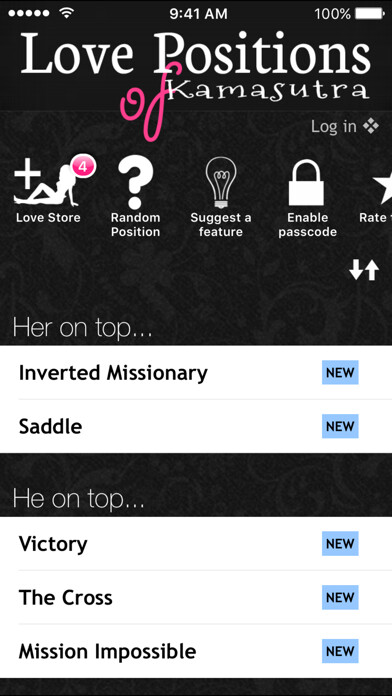 Emulate iPhone app Sex Positions of Kamasutra using MyAndroid