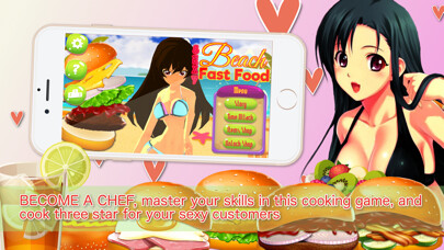 Emulate iPhone app Sexy Beach Fast Food using MyAndroid