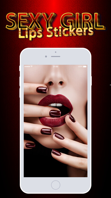 Emulate iPhone app Sexy Girl Lips Stickers using MyAndroid Emulate iPhone app Sexy Girl Lips Stickers using MyAndroid