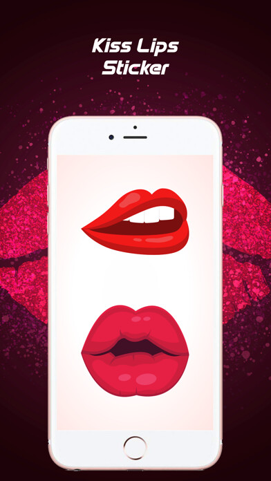 Emulate iPhone app Sexy Kiss Lips Stickers using MyAndroid Emulate iPhone app Sexy Kiss Lips Stickers using MyAndroid