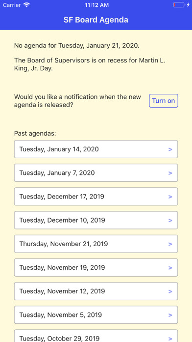 Emulate iPhone app SF Board Agenda using MyAndroid Emulate iPhone app SF Board Agenda using MyAndroid