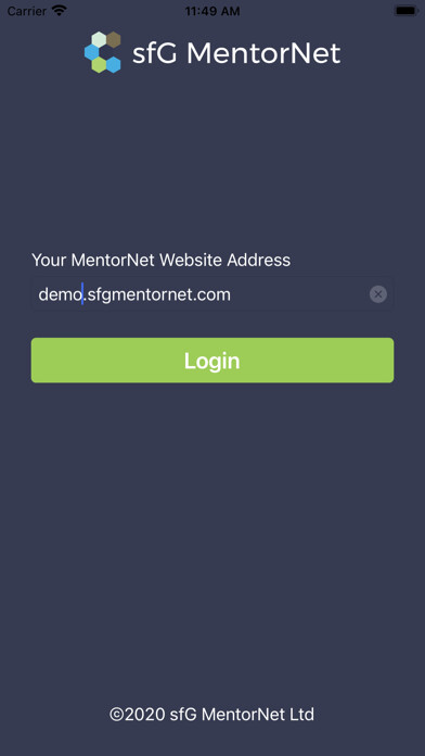 Emulate iPhone app sfGMentorNet using MyAndroid