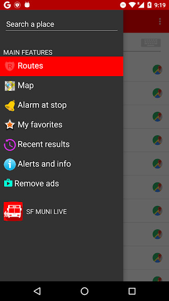 Emulate Android APK SF Muni Live