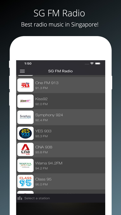 Emulate iPhone app SG FM Radio using MyAndroid