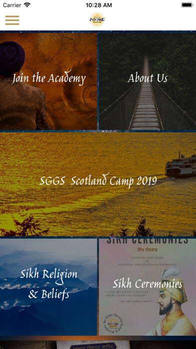 Emulate iPhone app SGGS Academy UK using MyAndroid