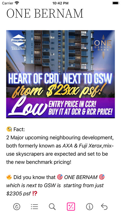 Emulate iPhone app SG Property Starbuy Channel using MyAndroid