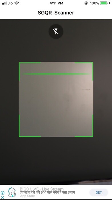 Emulate iPhone app SGQR - QR & Barcode Scanner using MyAndroid Emulate iPhone app SGQR - QR & Barcode Scanner using MyAndroid