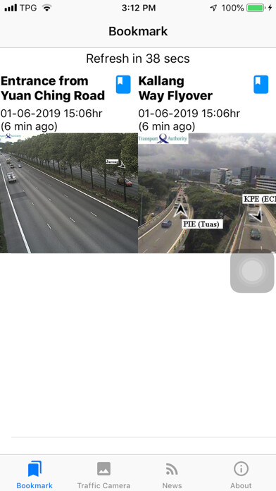 Emulate iPhone app SG Traffic Camera using MyAndroid