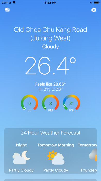 Emulate iPhone app SG Weather Application using MyAndroid Emulate iPhone app SG Weather Application using MyAndroid