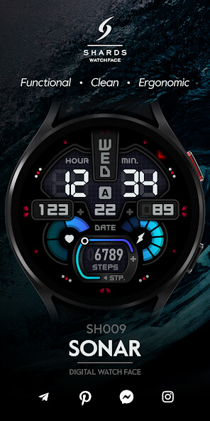Run android online APK SH009 Watch Face, WearOS watch from MyAndroid or emulate SH009 Watch Face, WearOS watch using MyAndroid