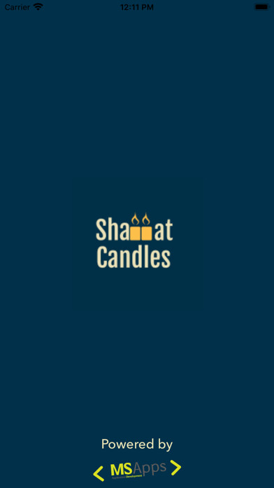 Emulate iPhone app Shabbat Candle using MyAndroid