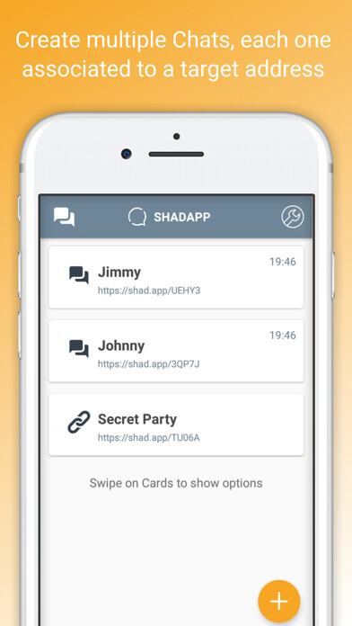 Emulate iPhone app ShadApp® Messenger using MyAndroid