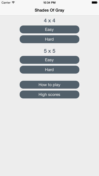 Emulate iPhone app Shades of Gray Game using MyAndroid