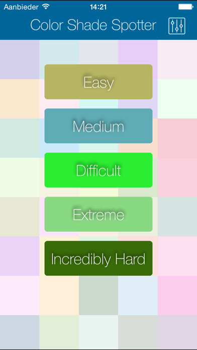 Emulate iPhone app ShadeSpotter - Color Challenge using MyAndroid Emulate iPhone app ShadeSpotter - Color Challenge using MyAndroid