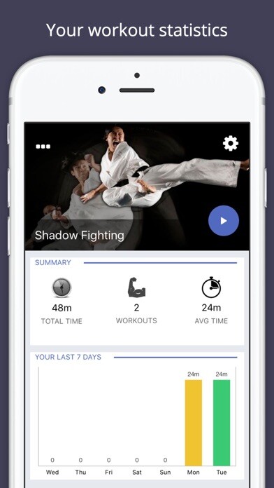Emulate iPhone app Shadow Fighting Workout Challenge - Get stronger using MyAndroid Emulate iPhone app Shadow Fighting Workout Challenge - Get stronger using MyAndroid