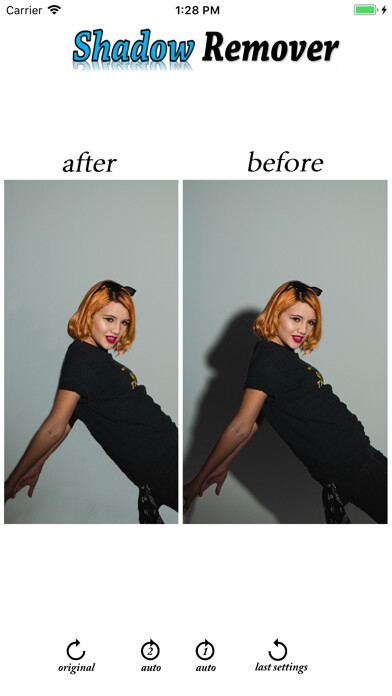 Emulate iPhone app Shadow Remover Photo Editor using MyAndroid