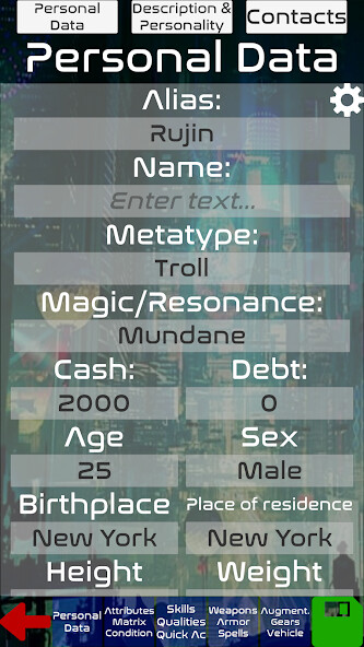 Run android online APK Shadowrun 6th Character Sheet from MyAndroid or emulate Shadowrun 6th Character Sheet using MyAndroid