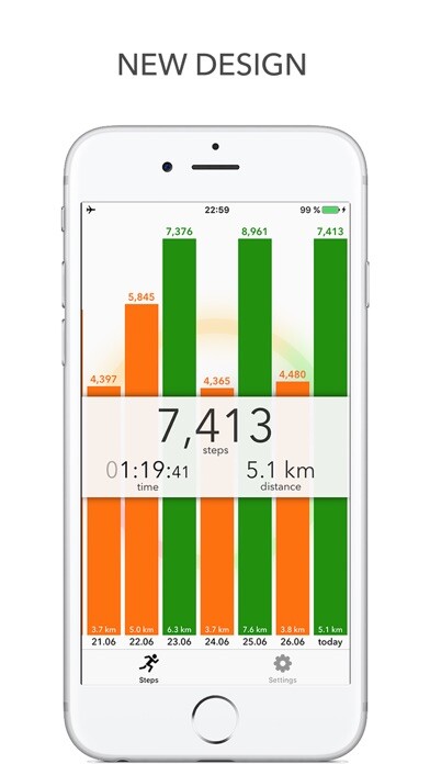 Emulate iPhone app Shagomer - Pedometer Top-Top, easy and light. using MyAndroid Emulate iPhone app Shagomer - Pedometer Top-Top, easy and light. using MyAndroid