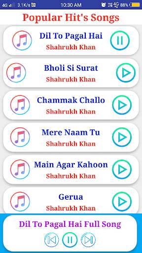 Run android online APK Shahrukh Khan All Songs from MyAndroid or emulate Shahrukh Khan All Songs using MyAndroid