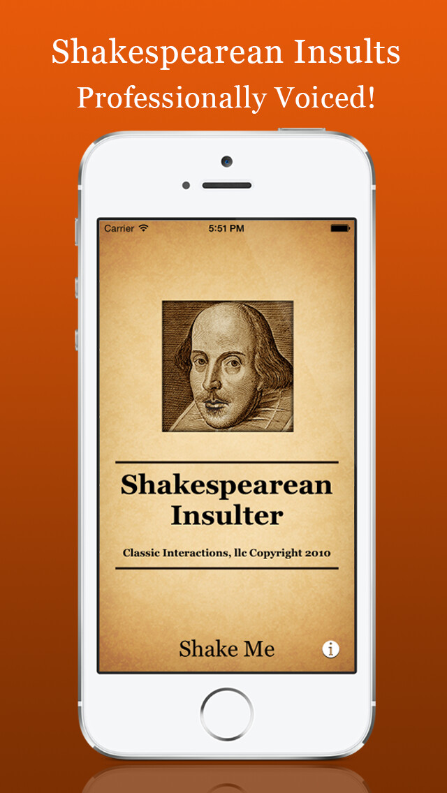 Emulate iPhone app Shake Insulter using MyAndroid