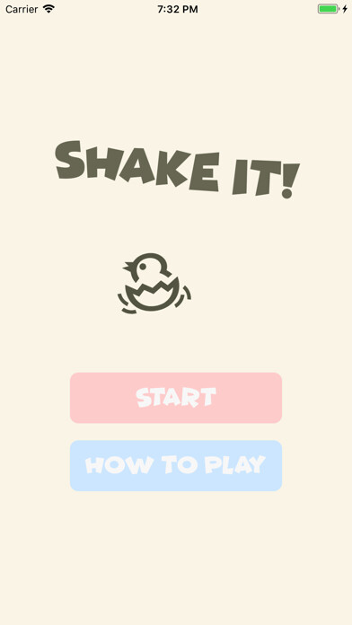 Emulate iPhone app Shake It! - SimpleChickenGame using MyAndroid