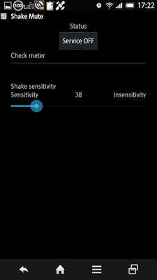 Emulate Android APK Shake Mute