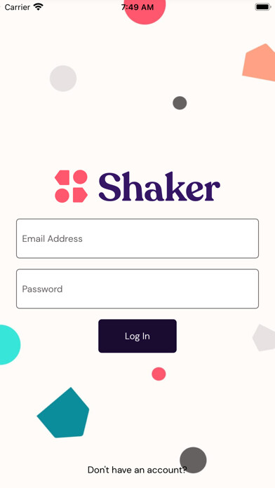 Emulate iPhone app Shaker Client Portal using MyAndroid