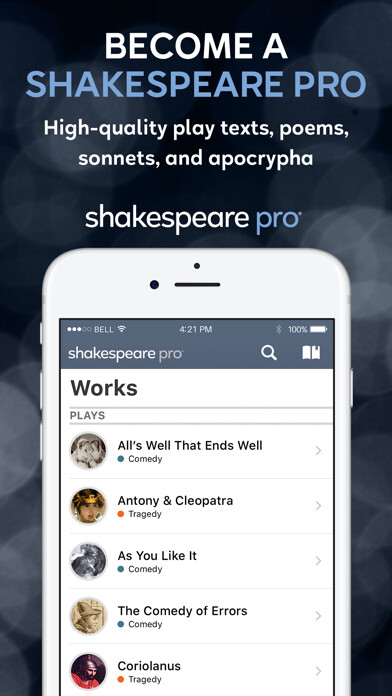 Emulate iPhone app Shakespeare Pro using MyAndroid Emulate iPhone app Shakespeare Pro using MyAndroid