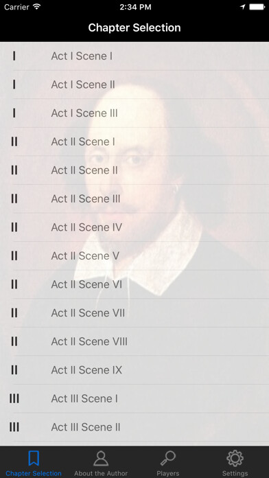 Emulate iPhone app Shakespeare: The Merchant of Venice using MyAndroid