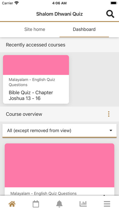 Emulate iPhone app Shalom Dhwani Quiz using MyAndroid